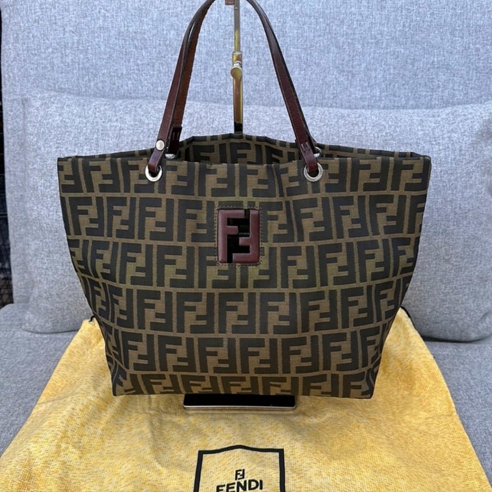 EUC Fendi zucca handbag